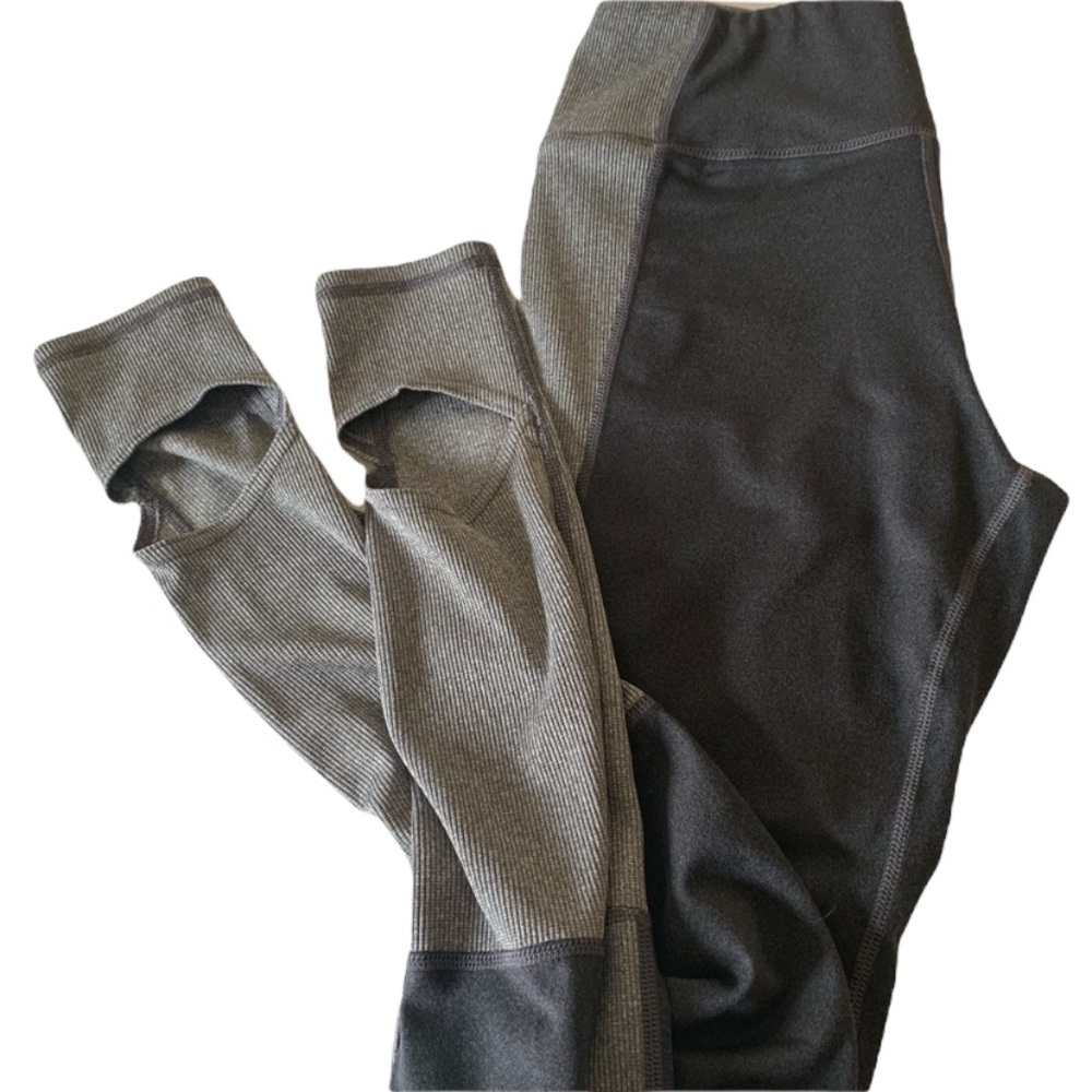MTA Gray Workout Leggings Size XL (14/16)